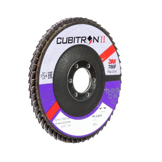 Disc abraziv lamelar Cubitron™ II, T29, 115mmx22 mm, 40+